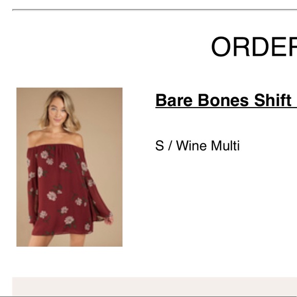 Tobi Off The Shoulder Dress - Picture 3 of 6